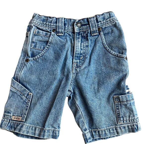Levi Strauss Carpenter Denim Shorts Kids Sz 4T - Picture 2 of 5